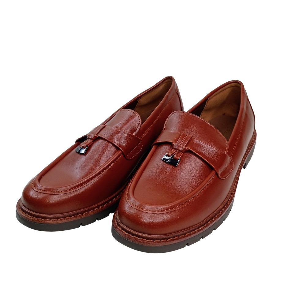 Dream Pairs Mens Brown Lug Sole Tassel Loafers DWUMLS2532 Size 9 Classic‎ Casual